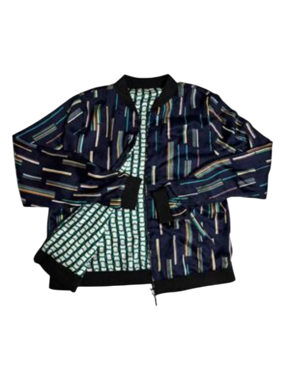 modx | Reversible Printed Glitchgore Jacket with Stretch Trim Size Large
